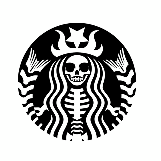 STEAM Starbucks logo emblem sticker, A type, 1 pc.