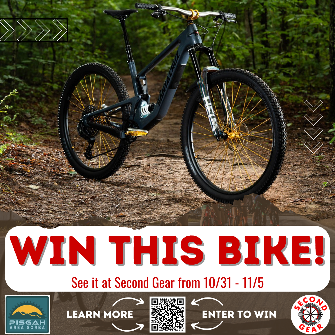 Win this Bike & Support Pisgah Area Sorba!