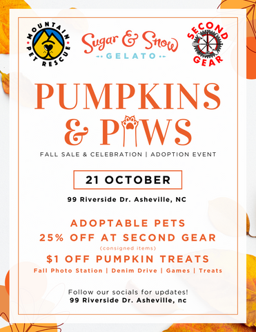 Pumpkins & Paws Fall Sale & Celebration