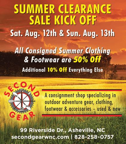 Summer Clearance Sale Starts This Weekend! – Second Gear WNC