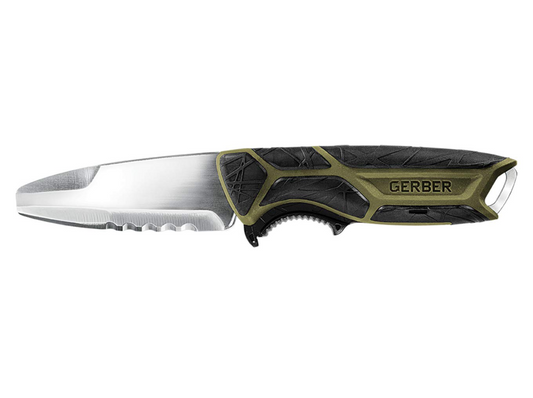 Gerber Crossriver Salt Knife & Sheath, Cyan (Blue) – Second Gear WNC