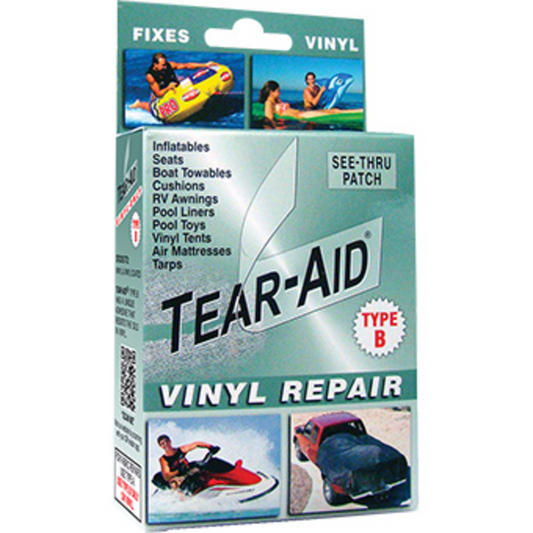  TEAR-AID Fabric Repair Kit, Type A Clear Patch for Canvas,  Fiberglass, Leather, Polyester, Nylon & More, Gold Box, 2 Pack : Sports &  Outdoors