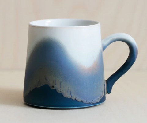 Handmade Porcelain Sea Glaze Mug