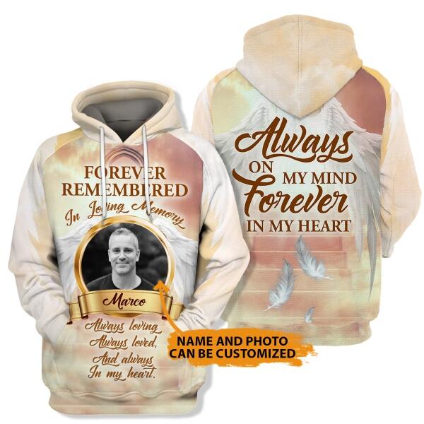 in loving memory hoodies with pictures