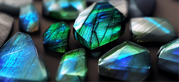 Pierre polie Labradorite - Poussiere de lune