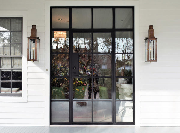 IWD Iron Wrought Doors Large Selection Steel Frame Clear Glass Doors 