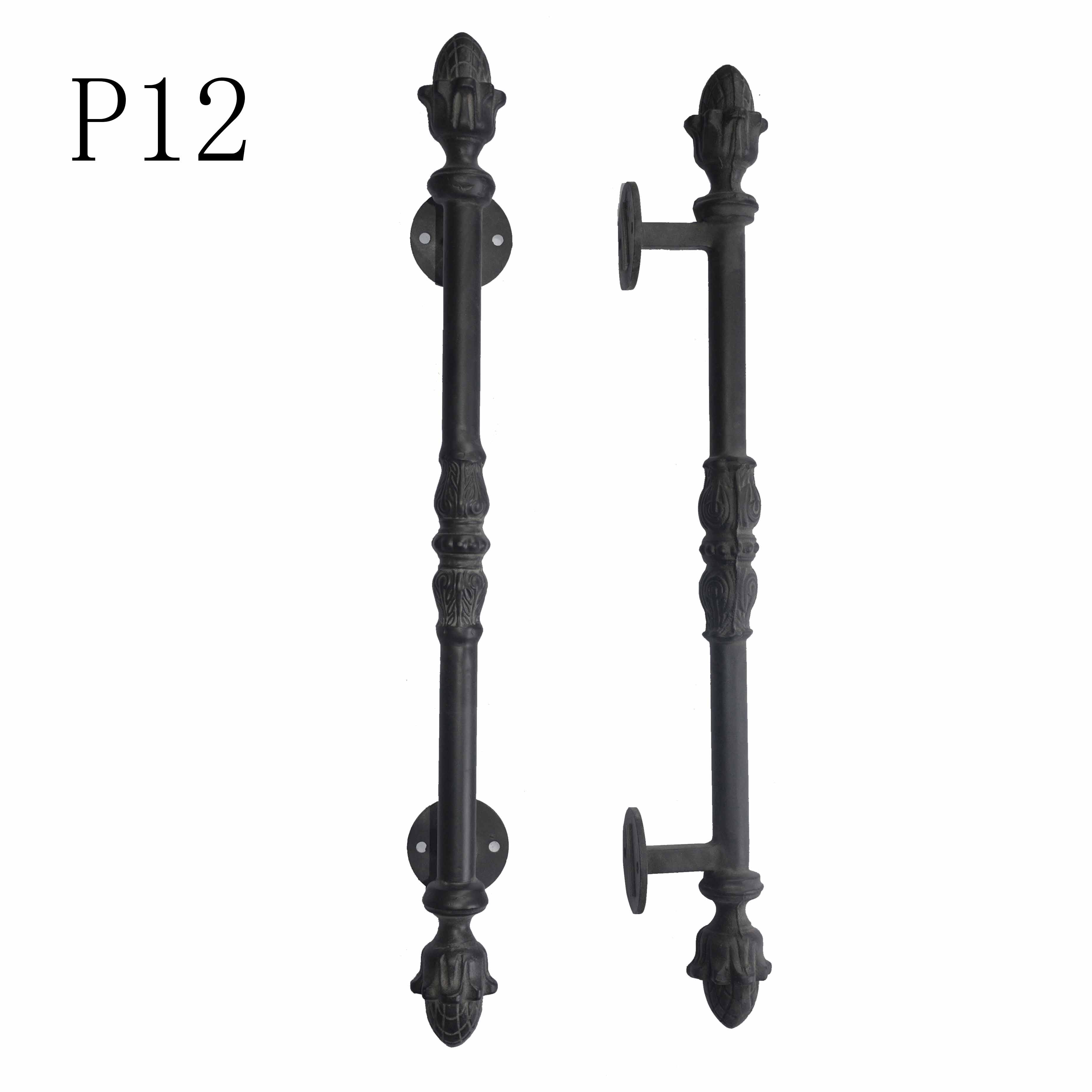 Rustic Style P12 Handle (Puller Function, No Latch Bolt) + Deadbolt