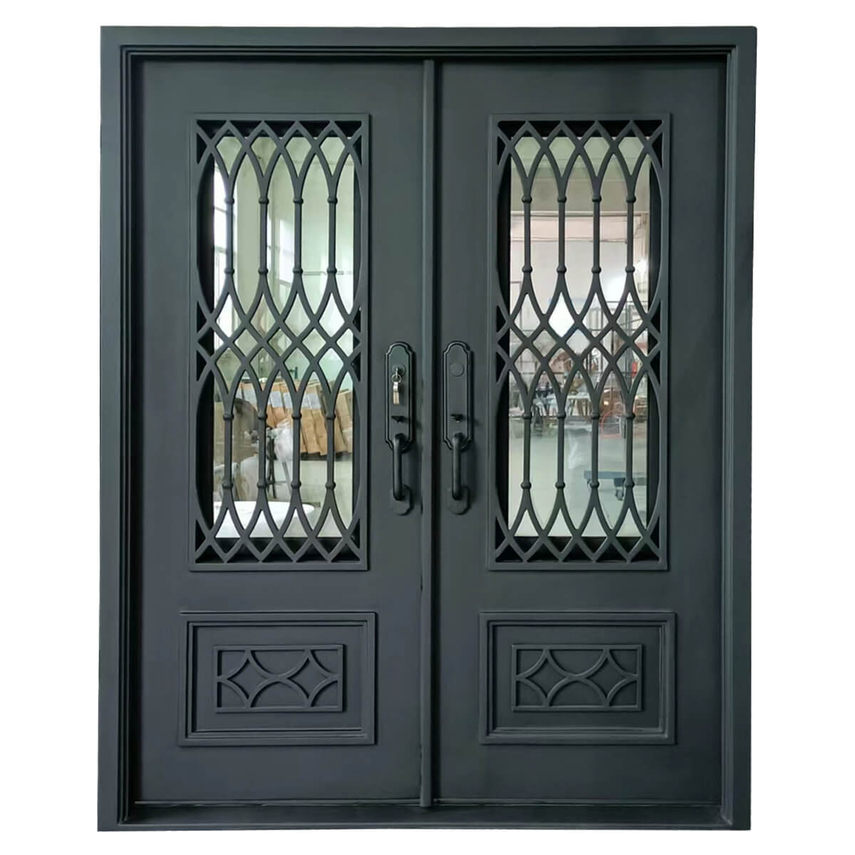 wrought-iron-doors-with-clear-glass-front-side