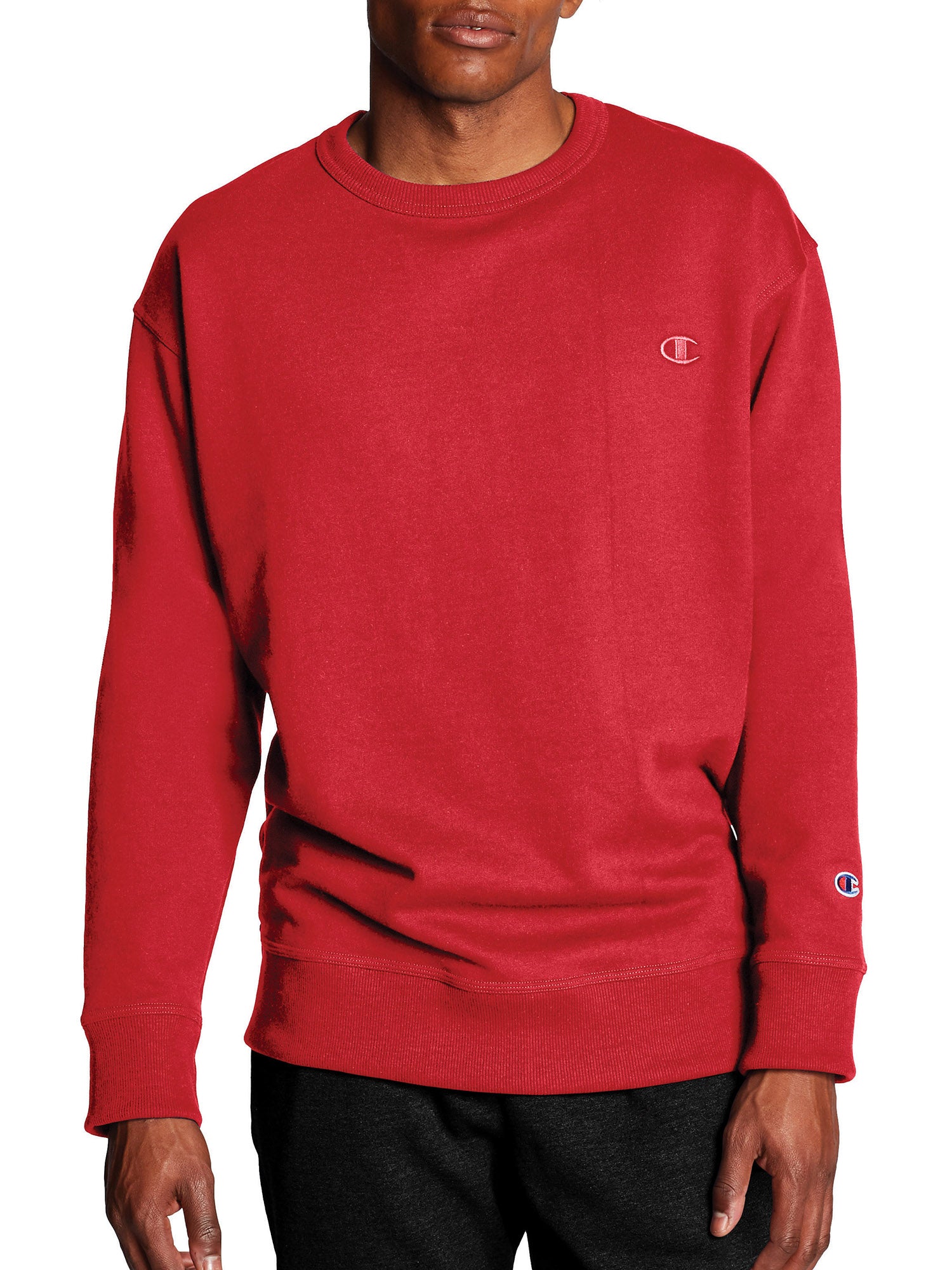 champion men's powerblend fleece crew