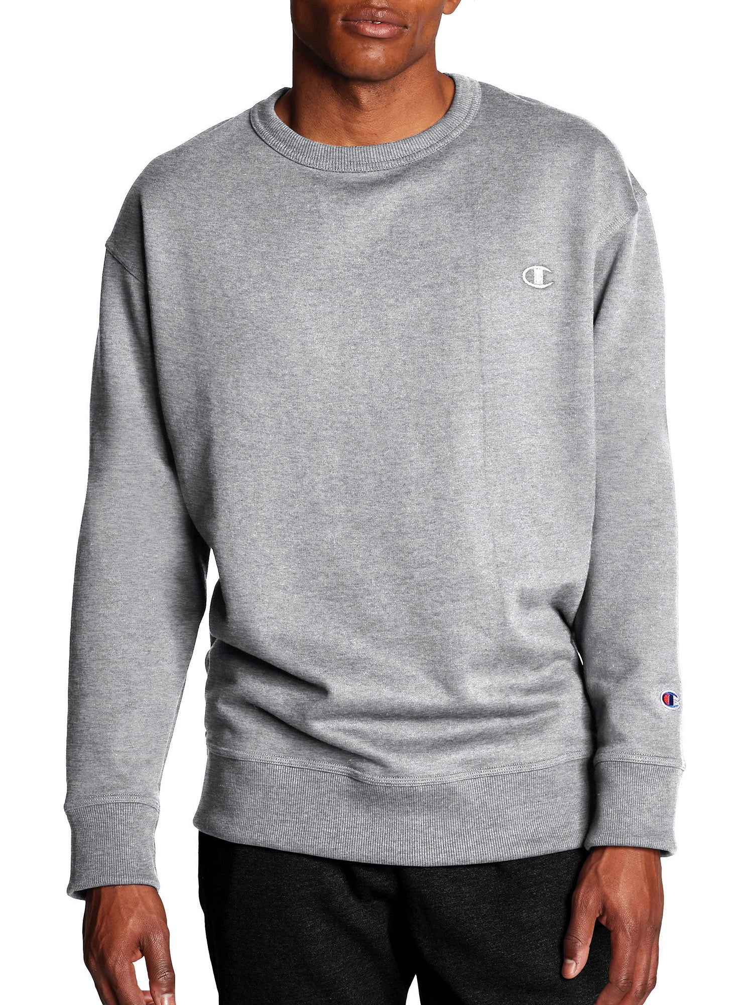 champion men's powerblend fleece crew