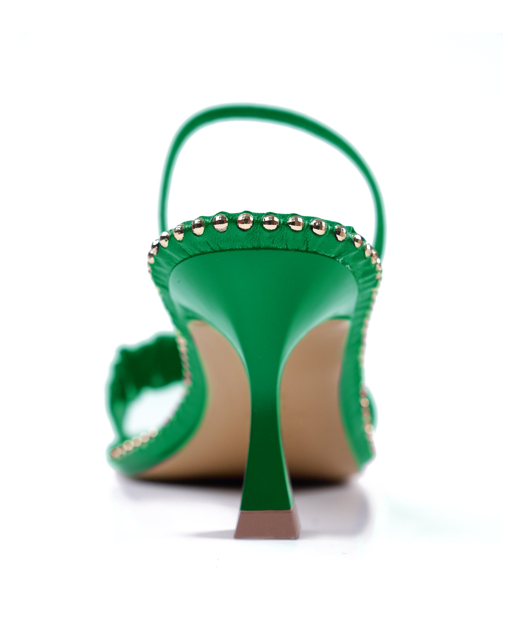 kelly Green kitten Heels | Kitten Green Nappa Leather Heel