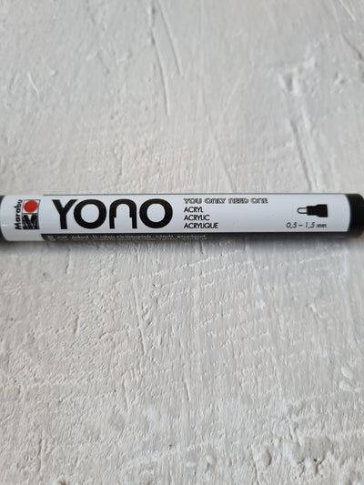 YONO Acrylmarker von Marabu, weiß, 0,5-1,5mm, Details