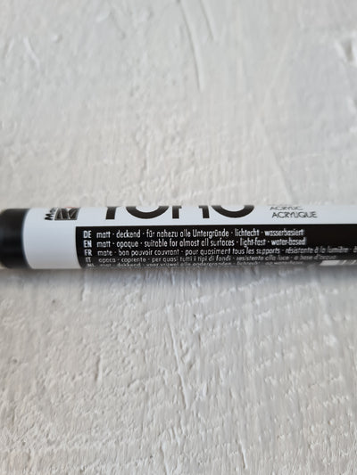 YONO Acrylmarker von Marabu, weiß, 0,5-1,5mm, matt+deckend+lichtecht+wasserbasiert