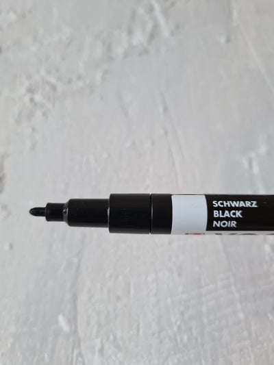 YONO Acrylmarker von Marabu, schwarz, 0,5-1,5mm, Spitze
