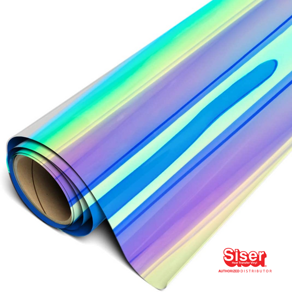 Vinilo Textil Holográfico Arcoiris Perla Termoadhesivo Siser