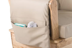 Foundations SafeRocker Standard Glider Rocker - Deep pockets for storage keep baby's necessities within reach