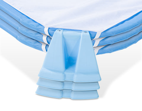 Foundations CozyFit Cot Sheets - Designed to provide superior fit and comfort with elastic band attachments under each foot