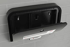Foundations Elements™ Wall Mounted Commercial Changing Station Table - Locking mechanism prevents vandalism and minimizes refills of changing table liners