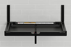 Table à langer commerciale à fixation murale Foundations Elements™ - Le modèle d'installation innovant garantit que la table à langer est conforme à la hauteur de la station à langer ADA