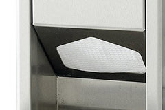 Foundations Stainless Steel Wall Mounted Liner Dispenser - Holds 100 sanitary disposable liners