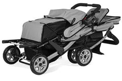 Foundations® Triple Stroller Multi Child Stroller - La poussette 3 places se plie rapidement et facilement pour un rangement et un transport faciles