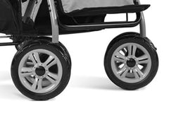 Foundations® Triple Stroller Multi Child Stroller - Les roues sans chambre à air tout terrain offrent une maniabilité facile sur la plupart des surfaces