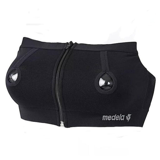 Medela Hands Free Pumping Bustier - Black — Goldtex