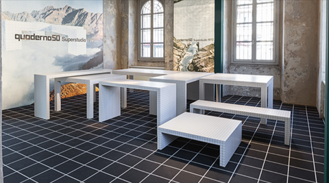 Quaderna furniture by Italian brand Zanotta