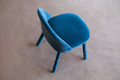 plush velvet upholstered chair