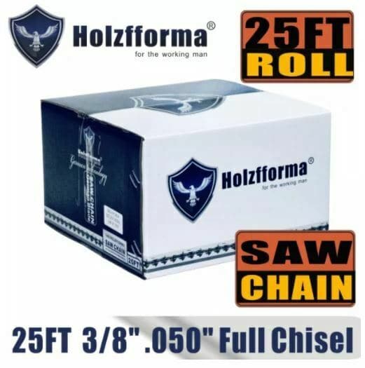 Holzfforma® 100FT Roll 3/8” .063'' Full Chisel Saw Chain 