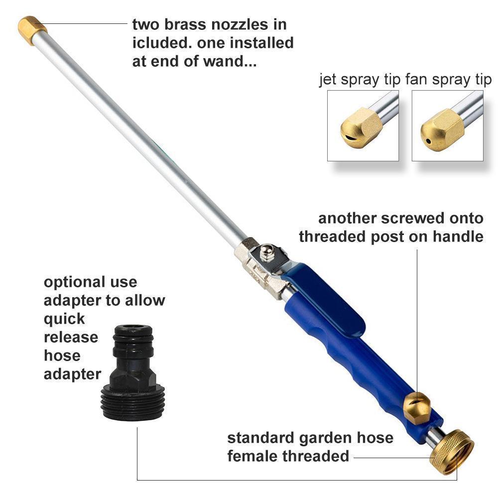 Portable high-pressure water gun for cleaning