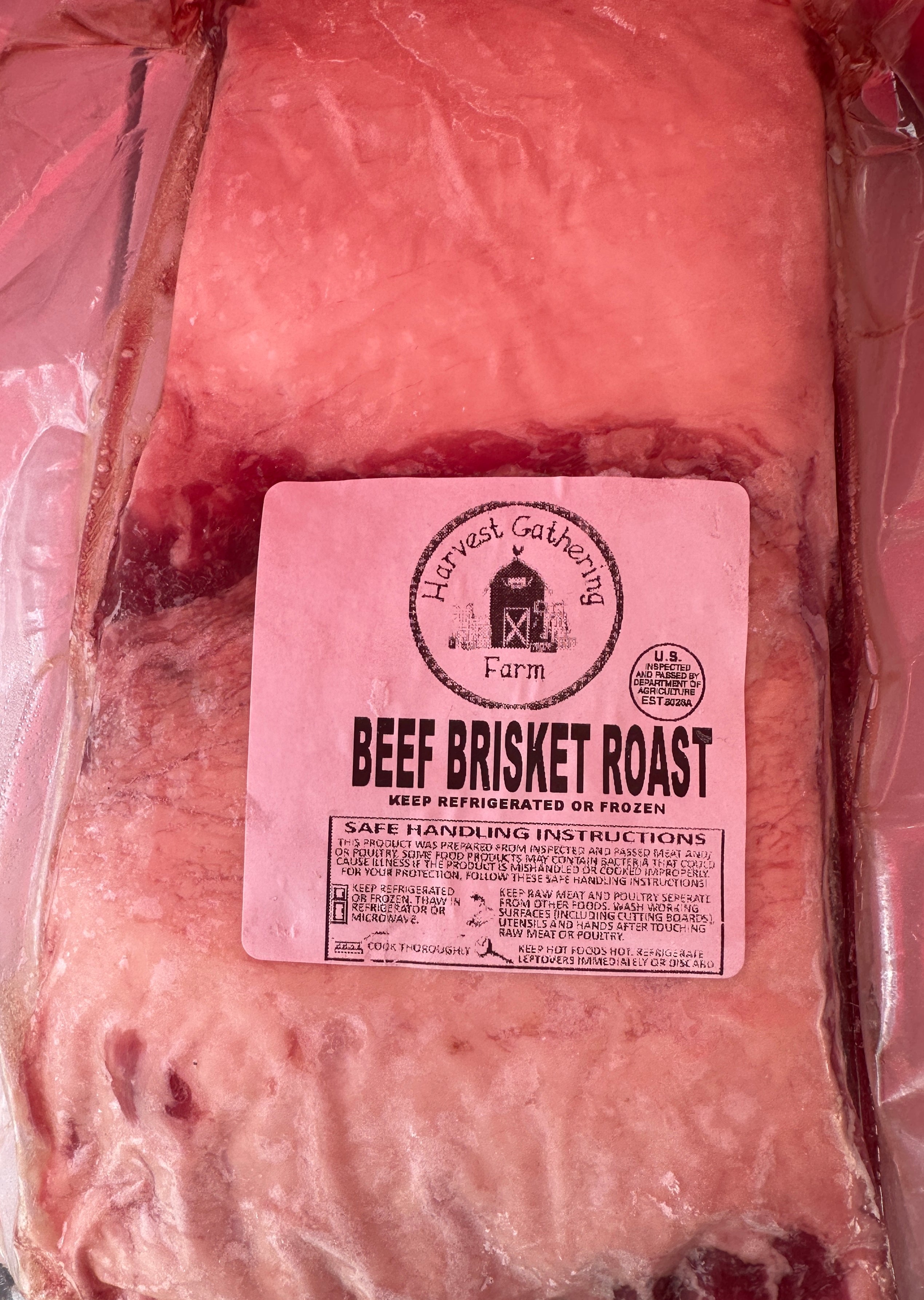 Grass Fed Beef WHOLE Brisket ROAST $16 lb – Harvest Gathering Farm