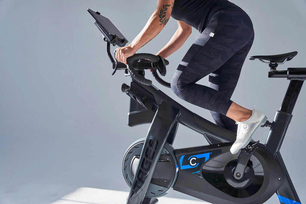 Spin workout on a Stages Indoor Cycling bike with Shimano IC500 shoes
