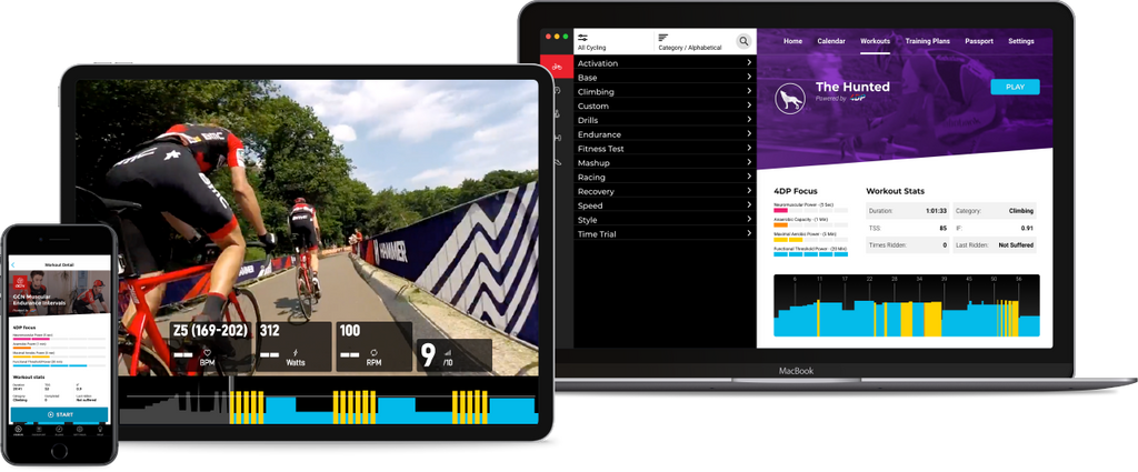 Sufferfest indoor cycling app