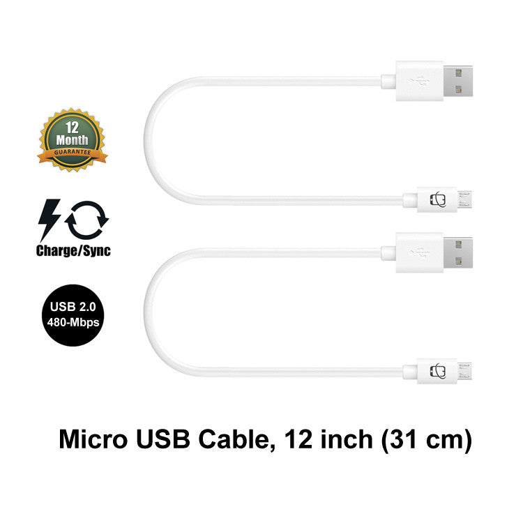 12 inch micro usb cable