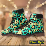 Cheetah Print Lime All Weather Boots - Dap.Style