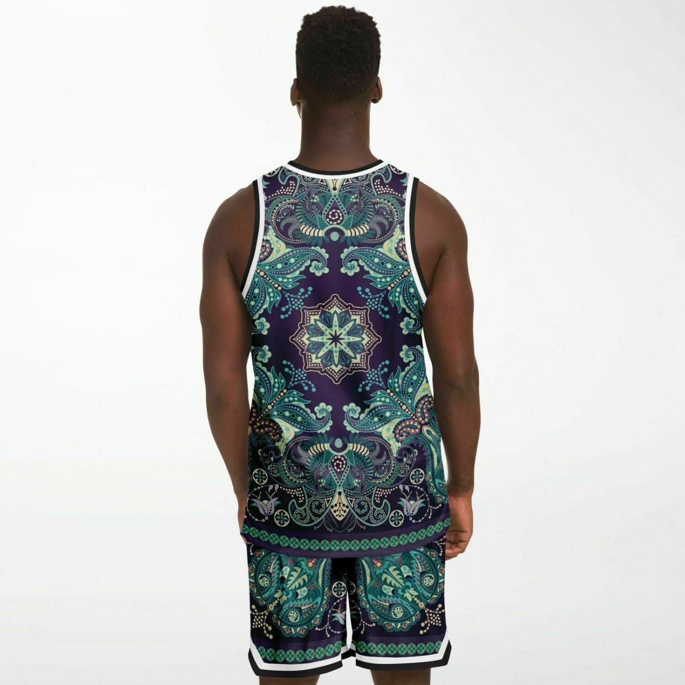Forest Bloom Basketball Jersey and Shorts Set - Basketball 