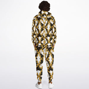 Morocco Gold Print Unisex Fashion Hoodie and Jogger combo - Dap.Style