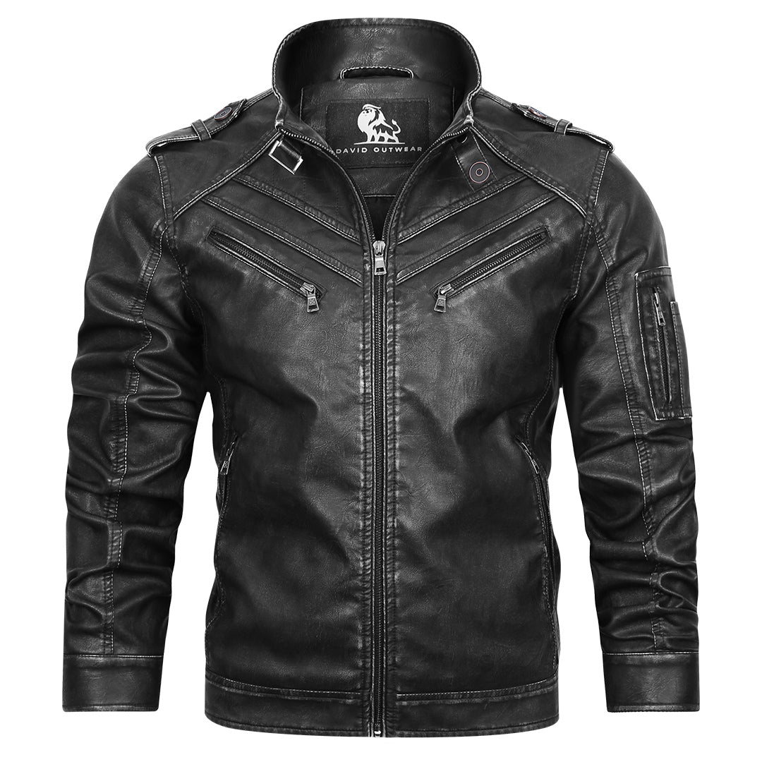 David Outwear Engine Leather Jacket