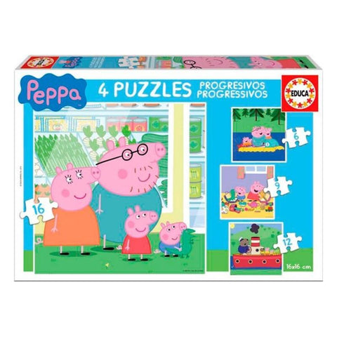 Set mit 5 Peppa Pig Puzzles