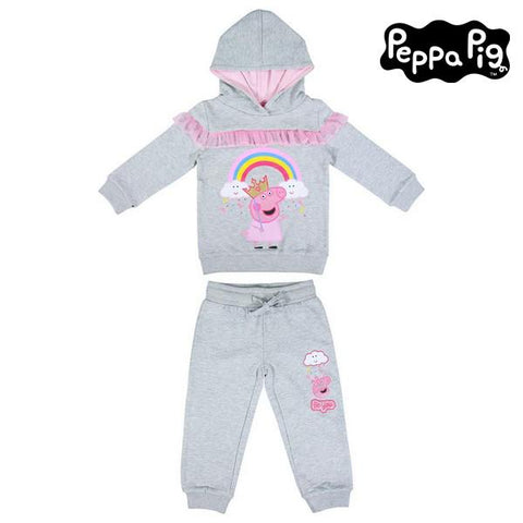 chándal infantil peppa pig gris