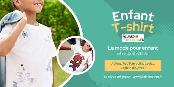 baniere t-shirt pour enfant sur jardindeyden.fr