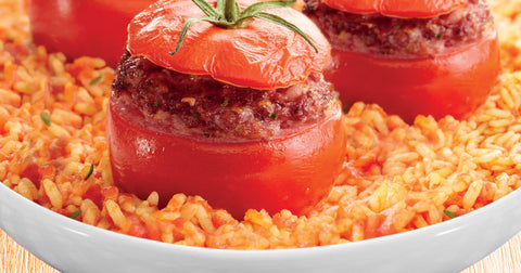 tomate relleno de arroz