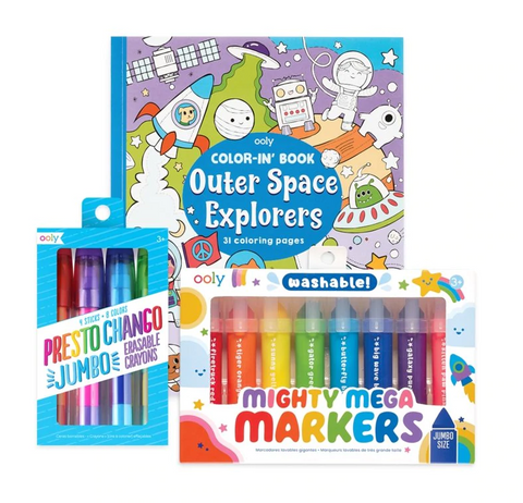 OOLY Mighty Mega Space Coloring Pack