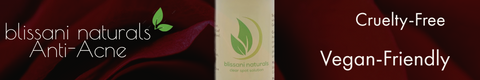 blissani Naturals Clear Face Wash bottle "blissani naturals clear face wash, vegan-friendly, cruelty-free" blissani logo