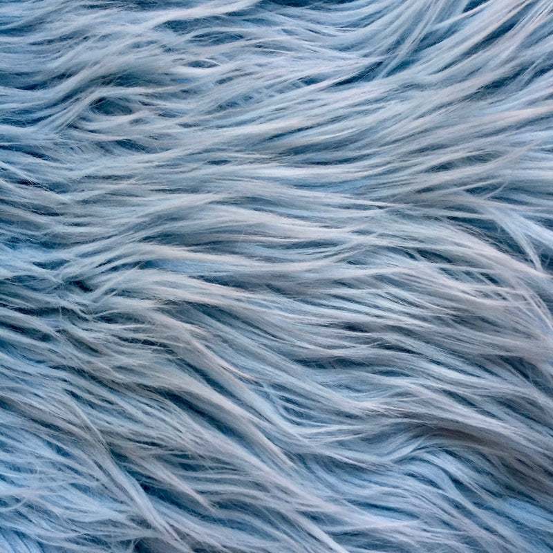 Faux Fur Fabric Long Pile 12cm Blue Fake Fur Fabric 50x170cm for DIY Craft  Supply Photo Prop Backdrop Costumes Rugs Fursuit Cosplay Tail Ears