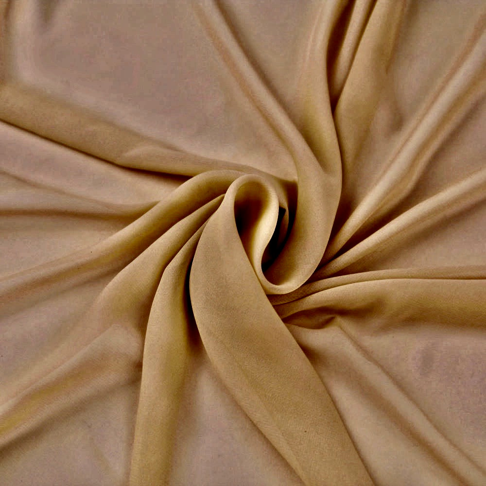 Chiffon Fabric Cream, by the yard