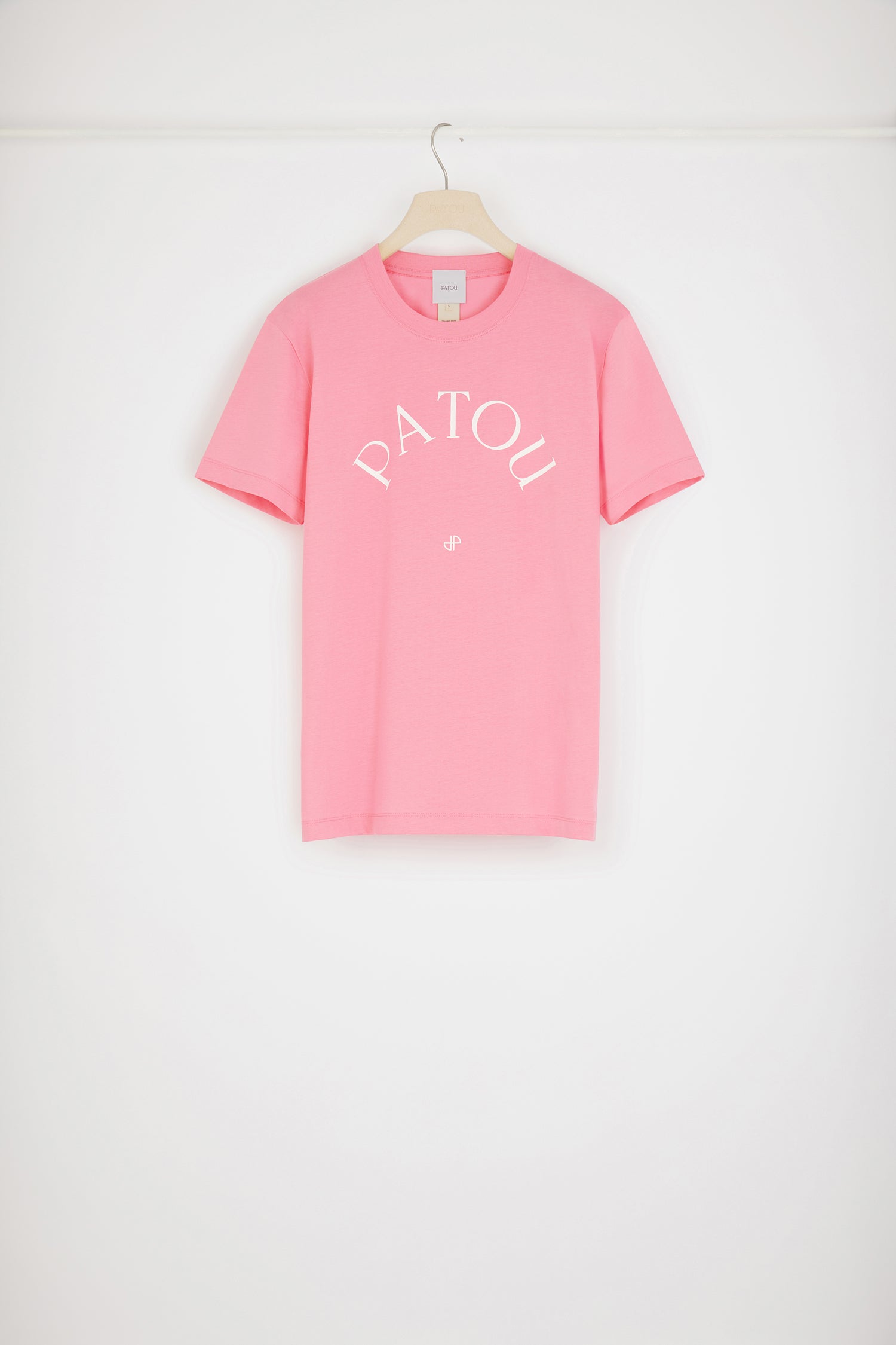 新品】PATOU 半袖 Tシャツ ロゴ ピンク Sサイズ-
