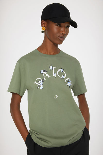 PATOU「オーガニックコットン フローラル パトゥ Tシャツ」Sサイズ-