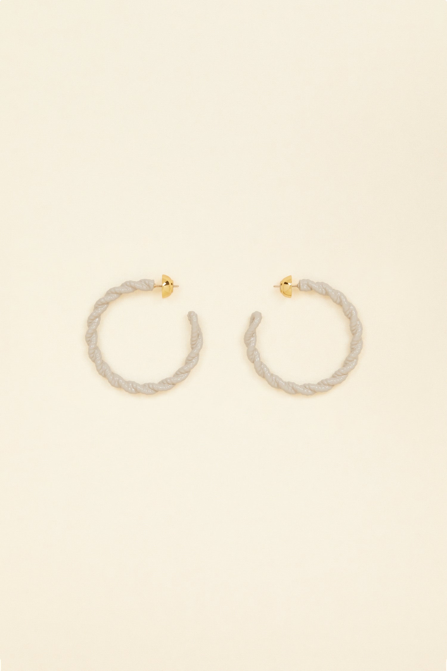 Large braided hoop earrings - Patou product image